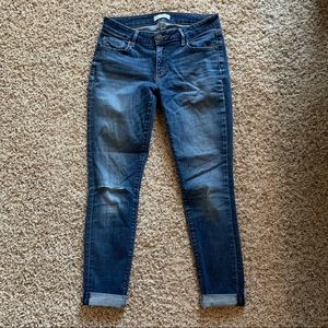 LOFT ripped Skinny blue jeans
